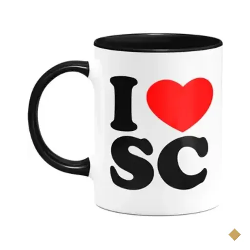 Caneca I Love Sc - Santa Catarina - 325ml - B-black