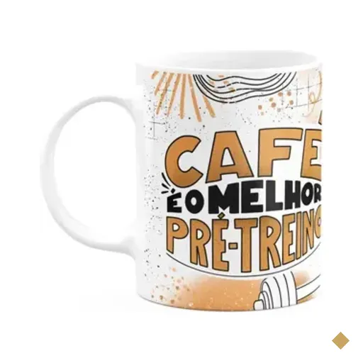 Caneca Fitness Academia - Café É O Melhor Pré-treino