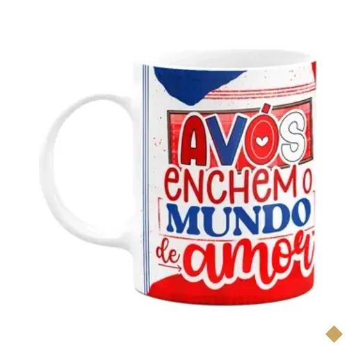 Caneca Dos Avós - Avós Enchem O Mundo De Amor - M2