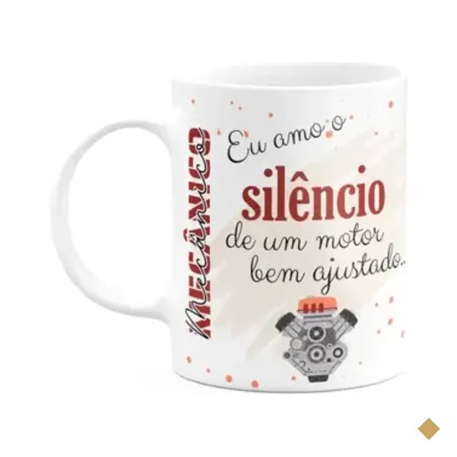 Caneca De Profissões - Sou Mecânico - 325ml - Branca