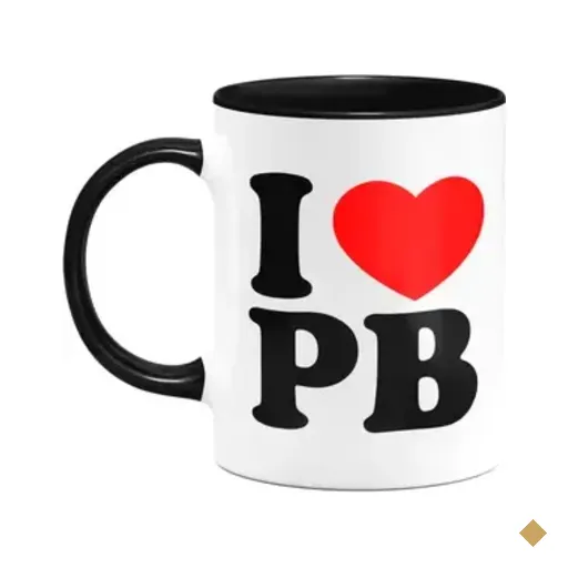 Caneca I Love Pb - Paraíba - 325ml - B-black