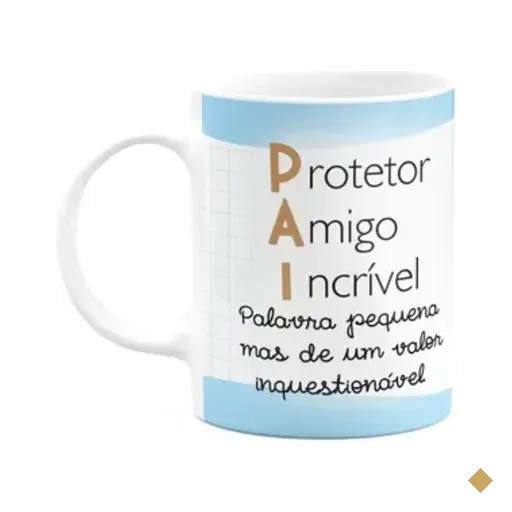 Caneca Pais - Pai, Protetor, Amigo E Incrível - 325ml