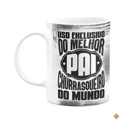Caneca Pais - Exclusivo Do Melhor Pai Churrasqueiro - M2