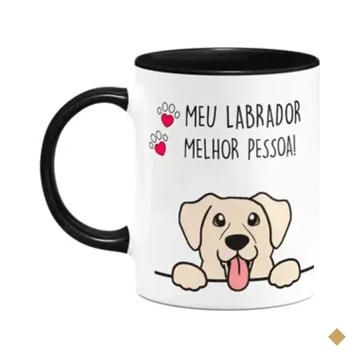 Caneca Dog - Labrador, Melhor Pessoa! B-black
