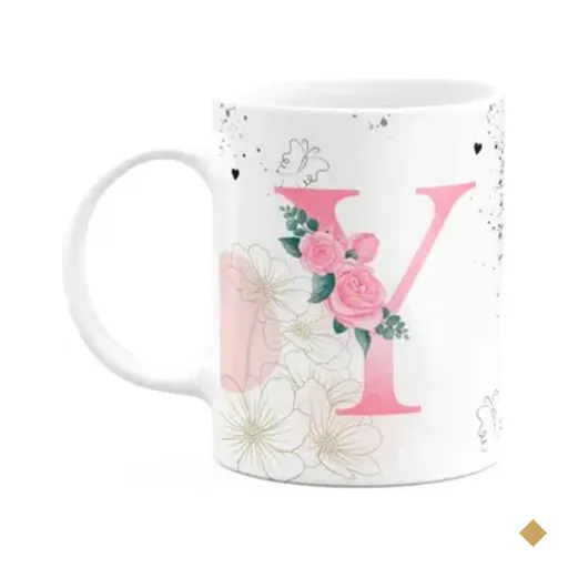 Caneca Motivação - Com Inicial Do Nome Letra Y - 325ml