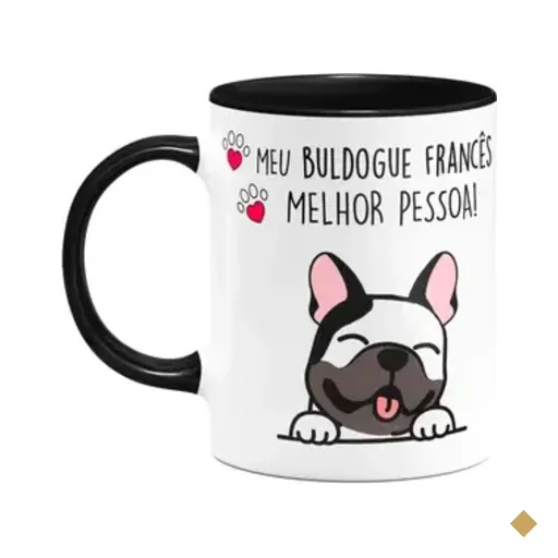 Caneca - Meu Buldogue Francês, Melhor Pessoa! B-black