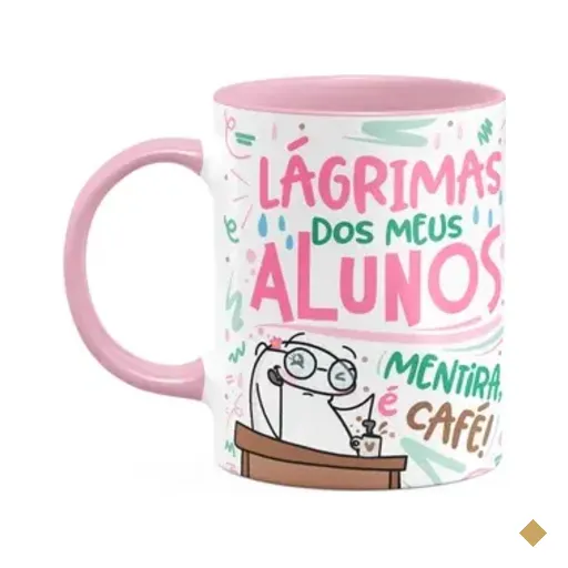 Caneca Flork Professora - Lágrimas Dos Meus Alunos - B-pink