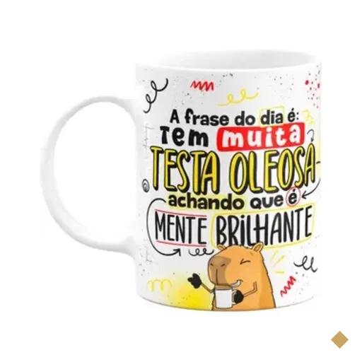 Caneca Divertida Capivaras  - A Frase Do Dia É
