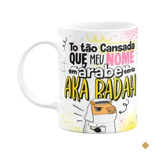 Caneca Divertida Capivaras  - Tô Tão Cansada