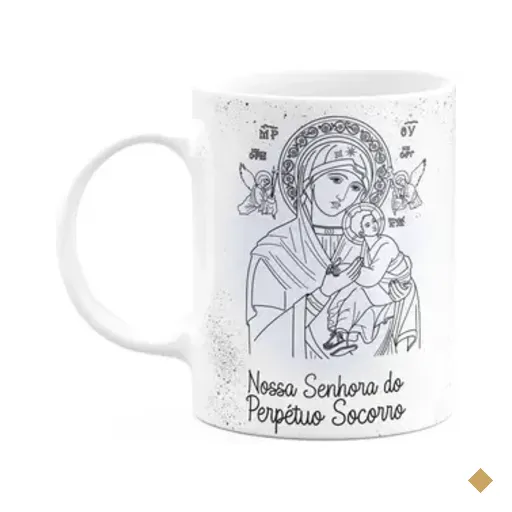 Caneca Religiosa Orações - Nossa Senhora Do Perpétuo Socorro