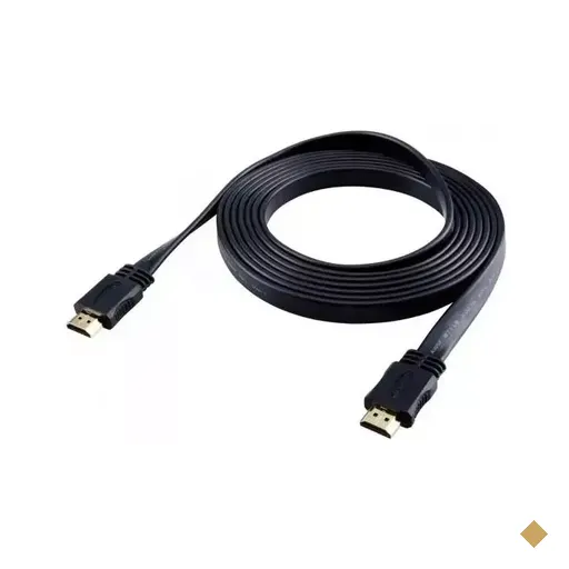 Cabo HDMI 3m v1.4 Flat 3D 4K Preto - Fortrek