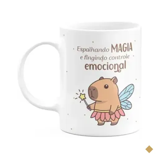 Caneca Divertida Capivaras - Espalhando Magia