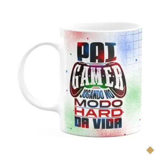 Caneca Pais - Pai Gamer, Jogando No Modo Hard Da Vida