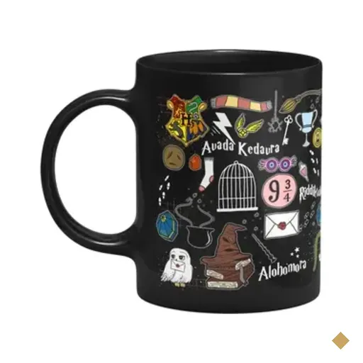 Caneca Geek Icons Fantasy Potter - Preta - 325ml