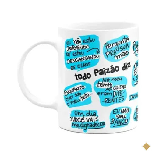 Caneca Dia Dos Pais - Todo Paizão Diz - M3 - 325ml - Branca