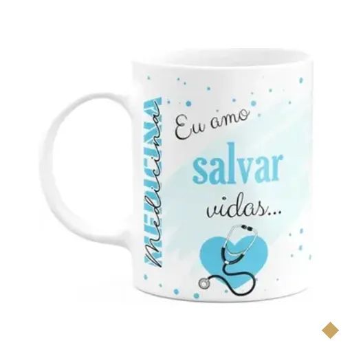 Caneca De Profissões - Sou Médico - 325ml - Branca