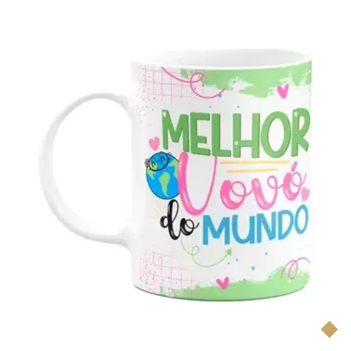 Caneca De Avós - Melhor Vovó Do Mundo - 325ml