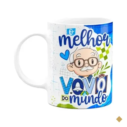 Caneca Dos Avós Cartoon - O Melhor Vovô Do Mundo