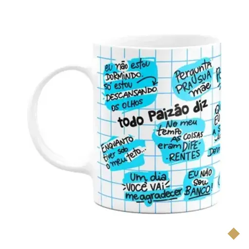 Caneca Dia Dos Pais - Todo Paizão Diz - 325ml - Branca