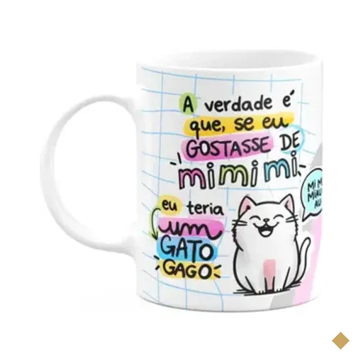 Caneca Divertida Gatinhos - Se Eu Gostasse De Mi Mi Miau