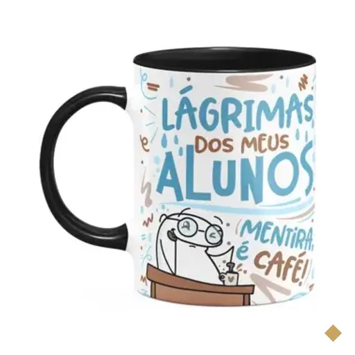 Caneca Flork Professor - Lágrimas Dos Meus Alunos - B-black