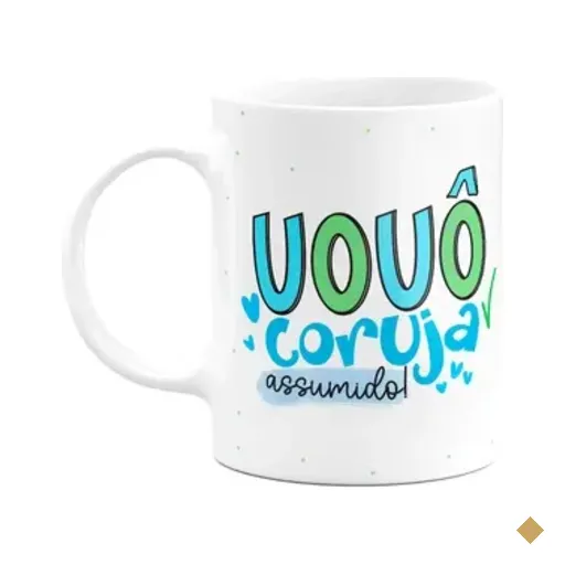 Caneca De Avós - Vovô Coruja Assumido - 325ml