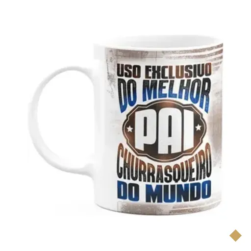 Caneca Pais - Exclusivo Do Melhor Pai Churrasqueiro