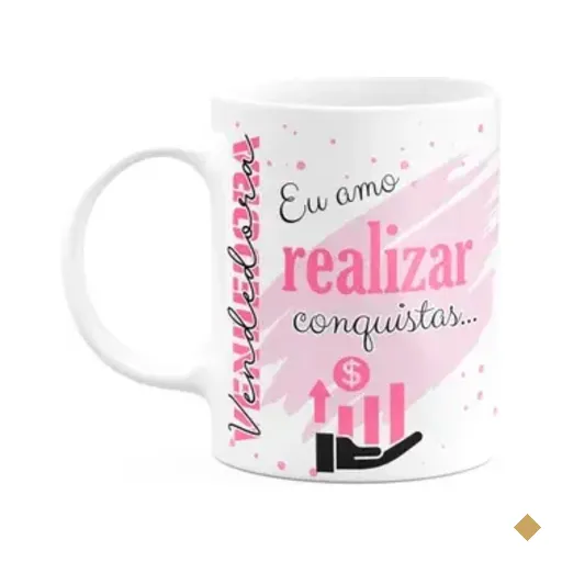 Caneca De Profissões - Sou Vendedora - 325ml - Branca