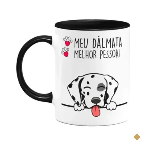Caneca Dog - Meu Dalmata, Melhor Pessoa! B-black