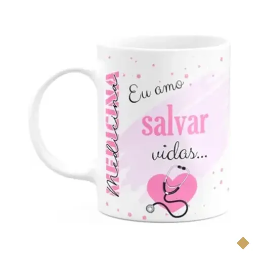 Caneca De Profissões - Sou Médica - 325ml - Branca
