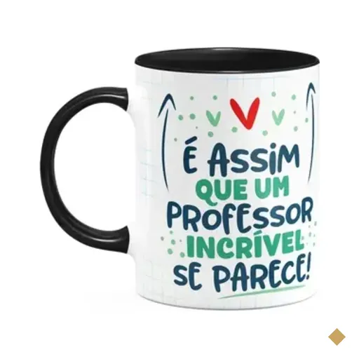 Caneca Professor - Um Professor Incrível É Assim - B-black