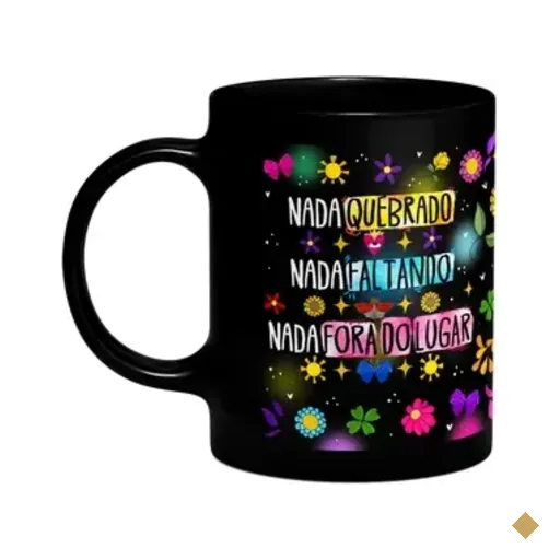 Caneca Proteção - Nada Quebrado, Nada Faltando - Preta