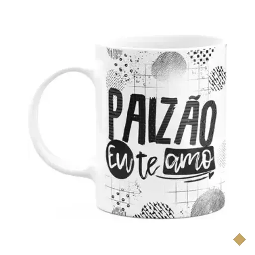Caneca Pais - Paizão, Eu Te Amo! M2 - 325ml - Branca