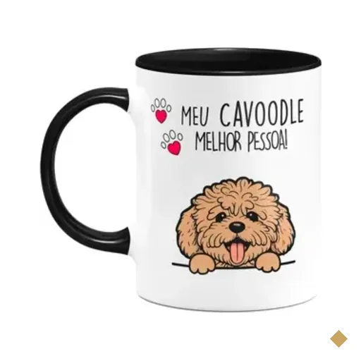 Caneca Dog - Meu Cavoodle, Melhor Pessoa! B-black