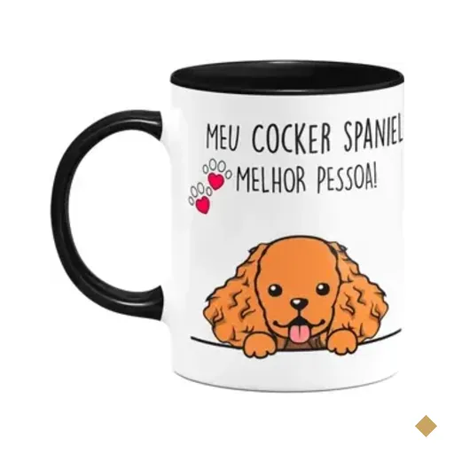 Caneca Dog - Meu Cocker Spaniel, Melhor Pessoa! B-black