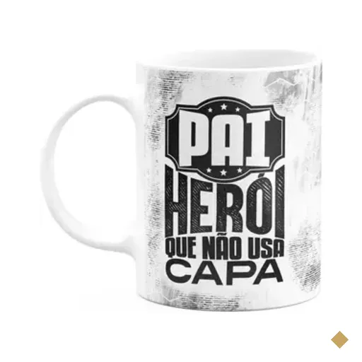 Caneca Pais - Pai Herói Que Não Usa Capa - 325ml - M2