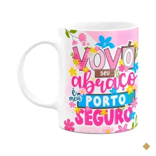 Caneca Dos Avós - Vovó, Seu Abraço É Meu Porto Seguro