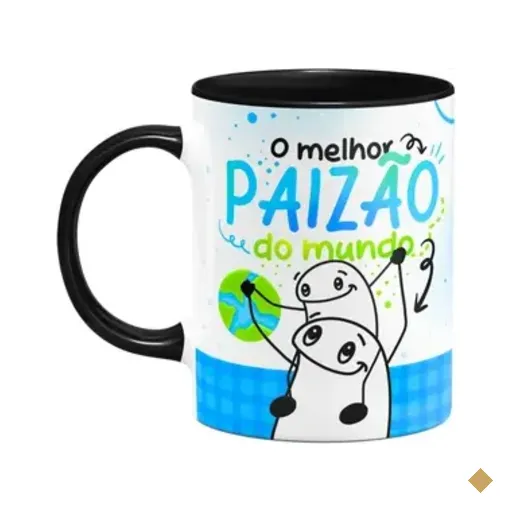 Caneca Flork Pais - O Melhor Paizão Do Mundo - B-black