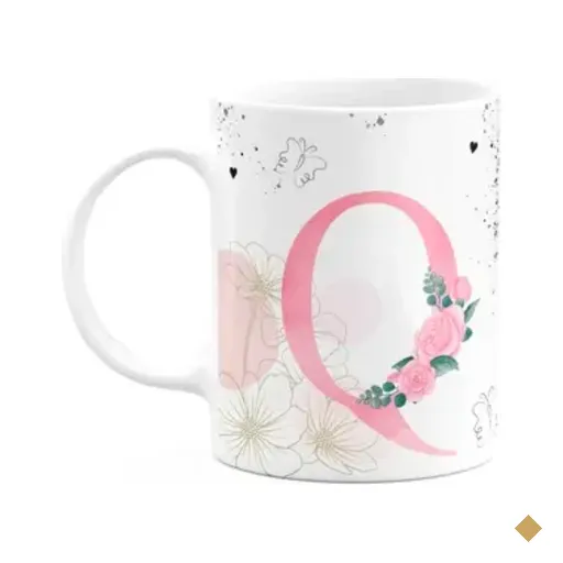 Caneca Motivação - Com Inicial Do Nome Letra Q - 325ml
