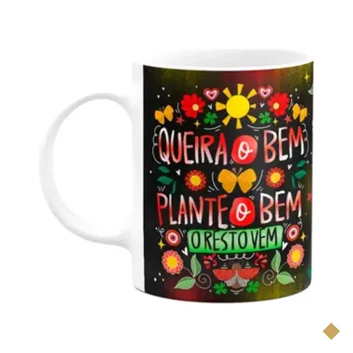 Caneca Proteção - Queira O Bem Que O Resto Vem! B-dark
