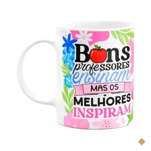 Caneca Da Professora - Os Melhores Inspiram - Branca M1