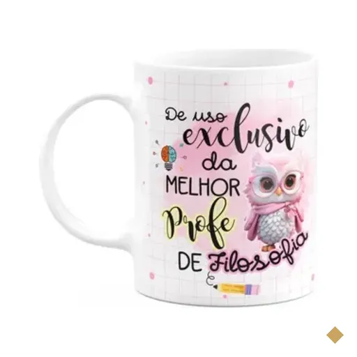 Caneca - Uso Exclusivo Da Melhor Professora De Filosofia