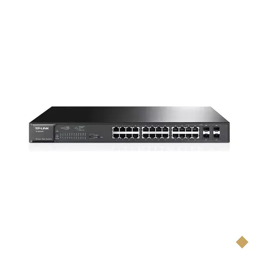 Switch TP-Link Smart PoE+ Gigabit de 24 Portas + 4 Slots SFP Combo T1600G-28PS…