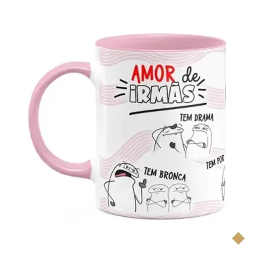 Caneca Flork Irmãos - Amor De Irmãs - B-pink