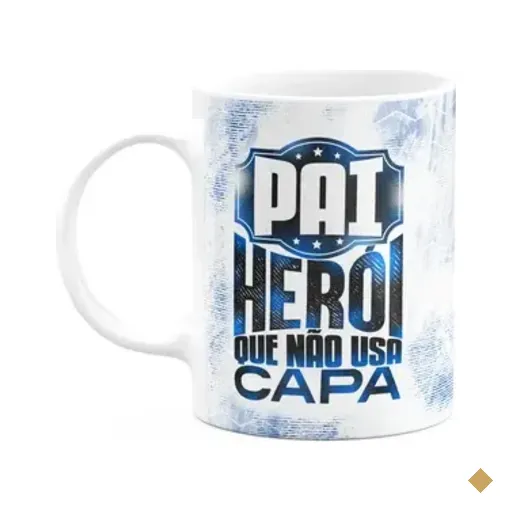 Caneca Pais - Pai Herói Que Não Usa Capa - 325ml