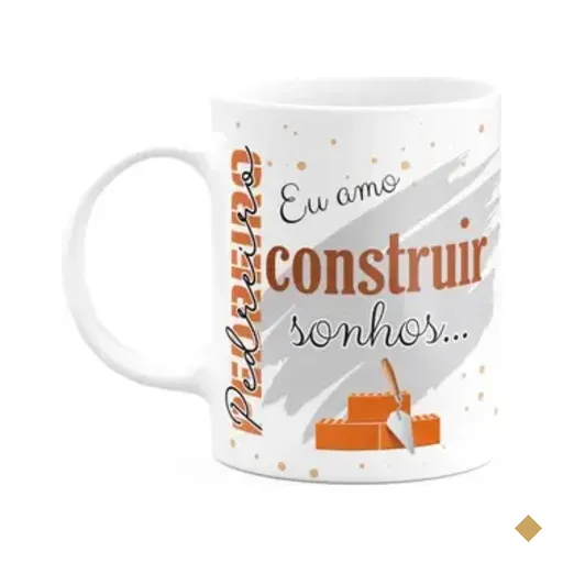 Caneca De Profissões - Sou Pedreiro - 325ml - Branca