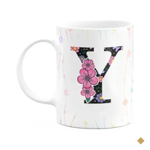 Caneca Today - Com Inicial Do Nome Letra Y - 325ml