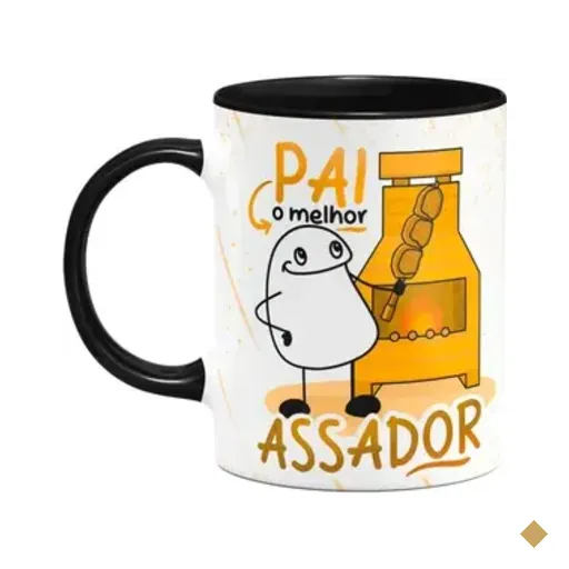Caneca Flork Pais - O Melhor Assador - B-black