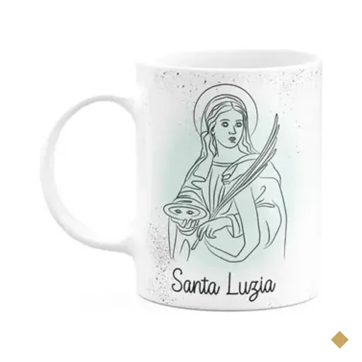Caneca Religiosa Orações - Santa Luzia - 325ml