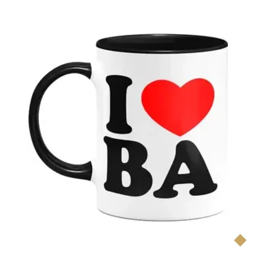 Caneca I Love Ba - Bahia - 325ml - B-black
